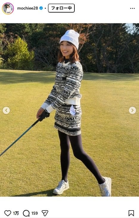 出所：望月理恵のInstagram（＠mochiee28）　参照日：2025年11月21日