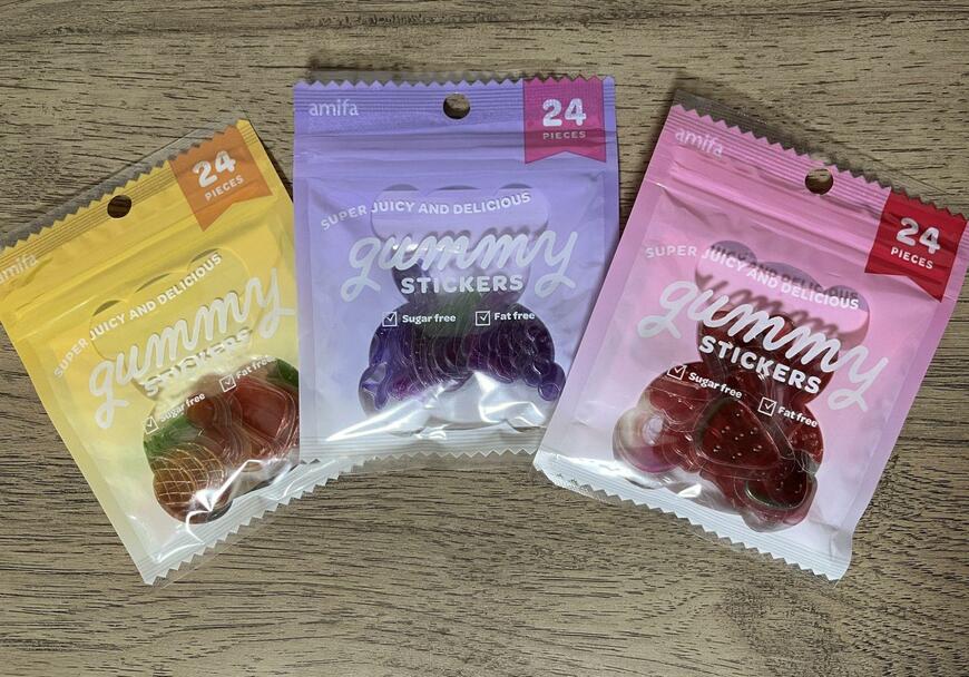 フレークシール 24P ぷっくりキャンディ