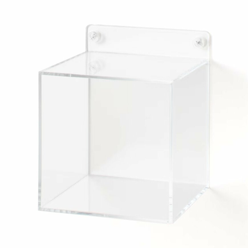 無印良品　壁に付けられるアクリルディスプレイ　ボックス型　画像