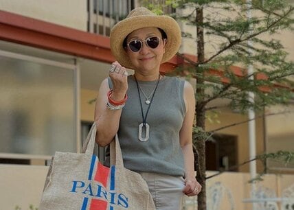 【64歳マダム】UNIQLOのベイカーパンツを大胆にカット！「ハーフパンツコーデ」がおしゃれ