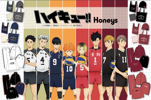ハニーズと大人気アニメ「ハイキュー!!」のコラボ