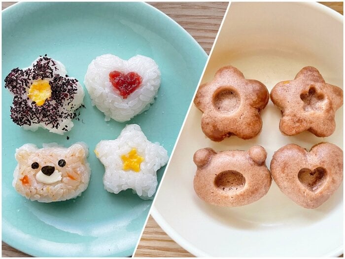 蒸しパンやおにぎりの型としても使ってもかわいい!