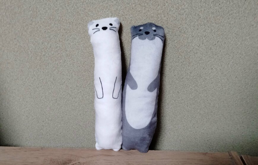 筆者撮影（セリア、ペットのおもちゃ おこじょ・カワウソ）