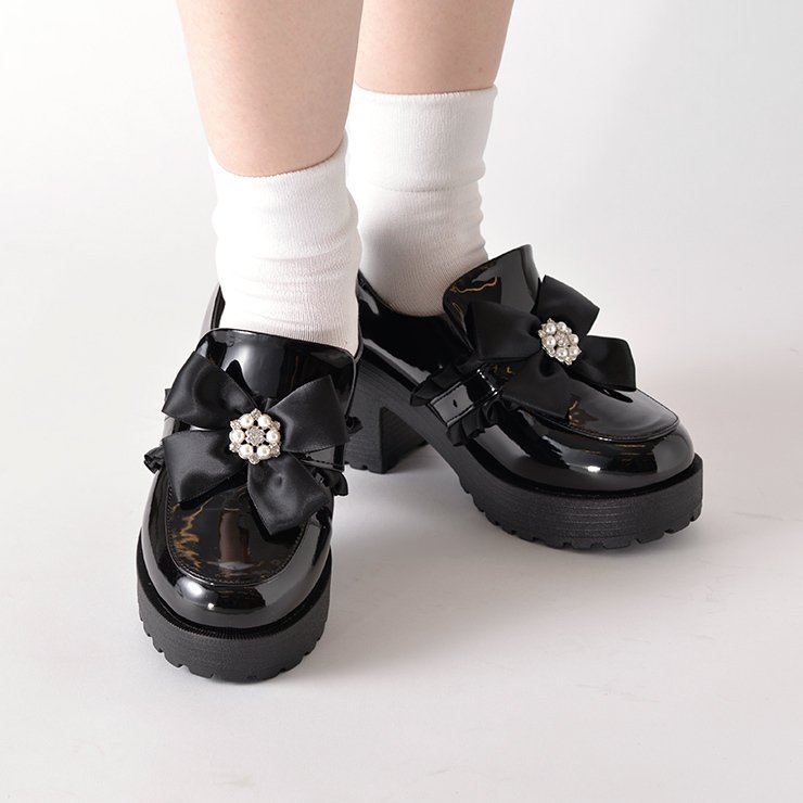 出所：しまむら　レディース　マニッシュシューズ（ゆったり幅広）