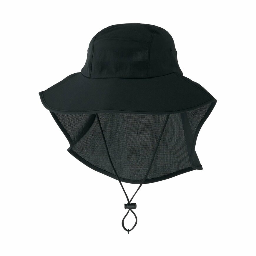 出所：無印良品　風を通す　ちいさくまとまる　日除け付きハット