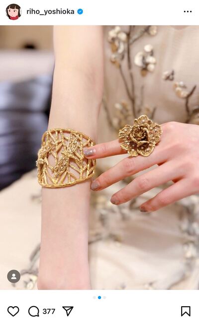 出所：吉岡里帆のInstagram（@riho_yoshioka）参照日：2025年8月7日