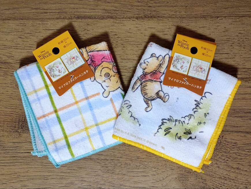 セリア、〈プー〉マイクロファイバーハンカチ画像