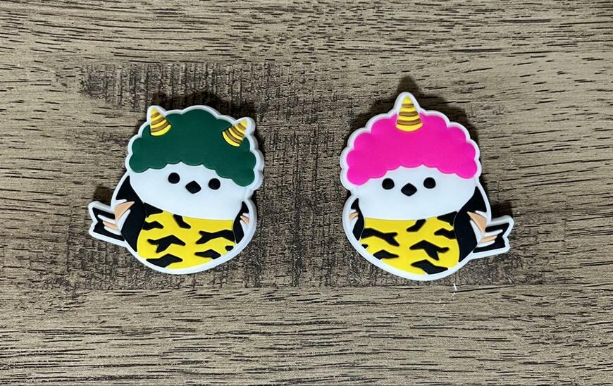 キャンドゥ、マグネットコレクション PVC製 鬼シマエナガ形状 2P画像