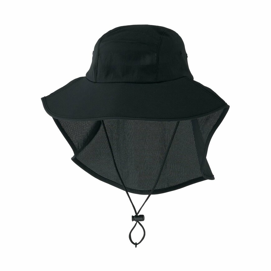 無印良品　風を通す　ちいさくまとまる　日除け付きハット