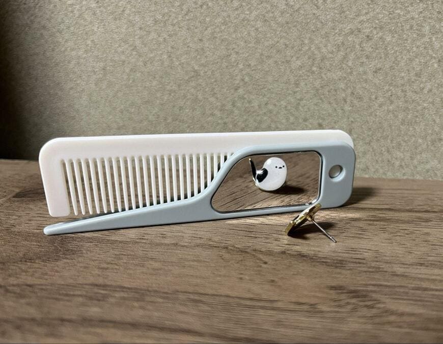 セリア、コンパクトコーム（ミラー付）画像