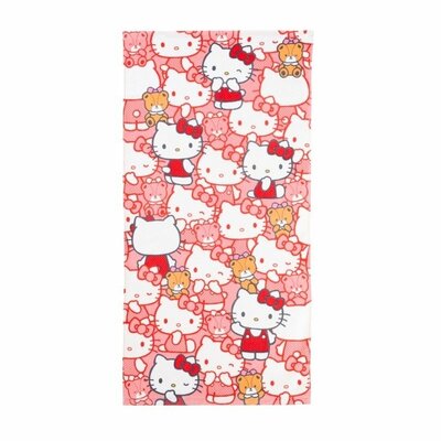出所:<a href="https://www.shop-shimamura.com/item/0112900005930/" target="_blank"><u>しまむらパーク バスタオル(5枚組・ハローキティ)・レッド201</u></a>
