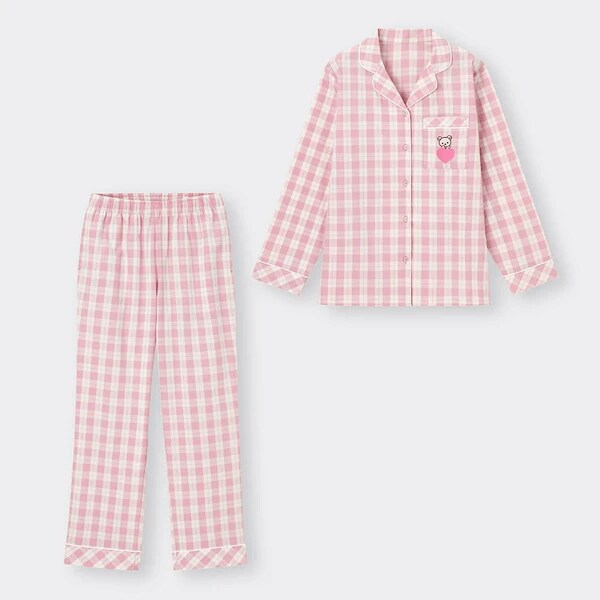 出所：GU公式オンラインストア パジャマ(長袖&ロングパンツ) Rilakkuma 2