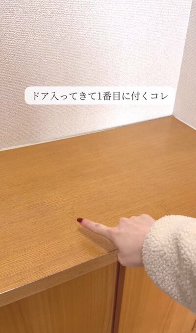 変身前の玄関の靴箱