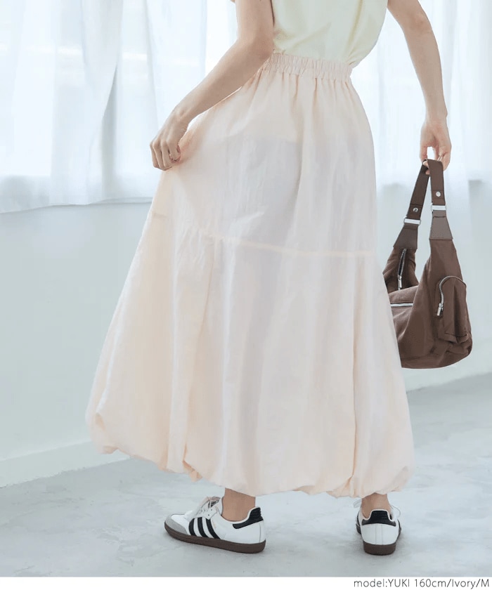 coca ワッシャーナイロン バルーンスカート