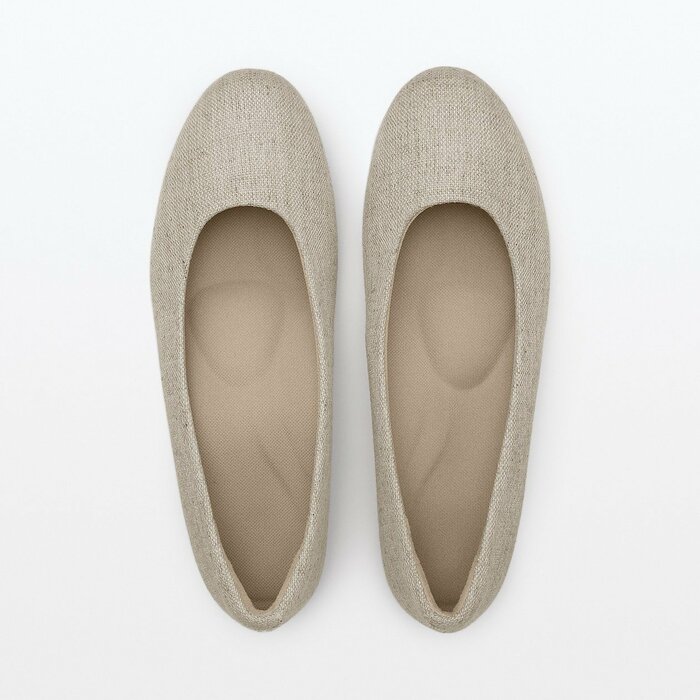 無印良品、疲れにくい撥水リネン混フラットシューズ商品画像