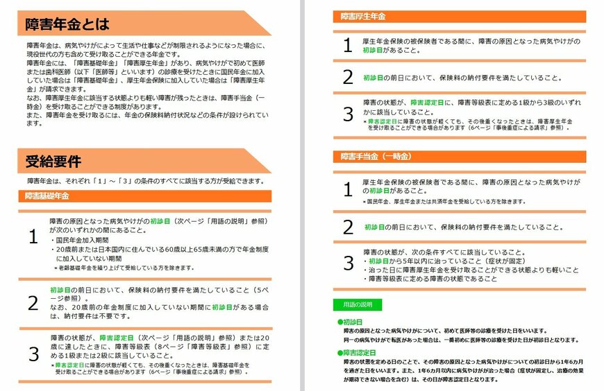 出所：日本年金機構「障害年金ガイド」