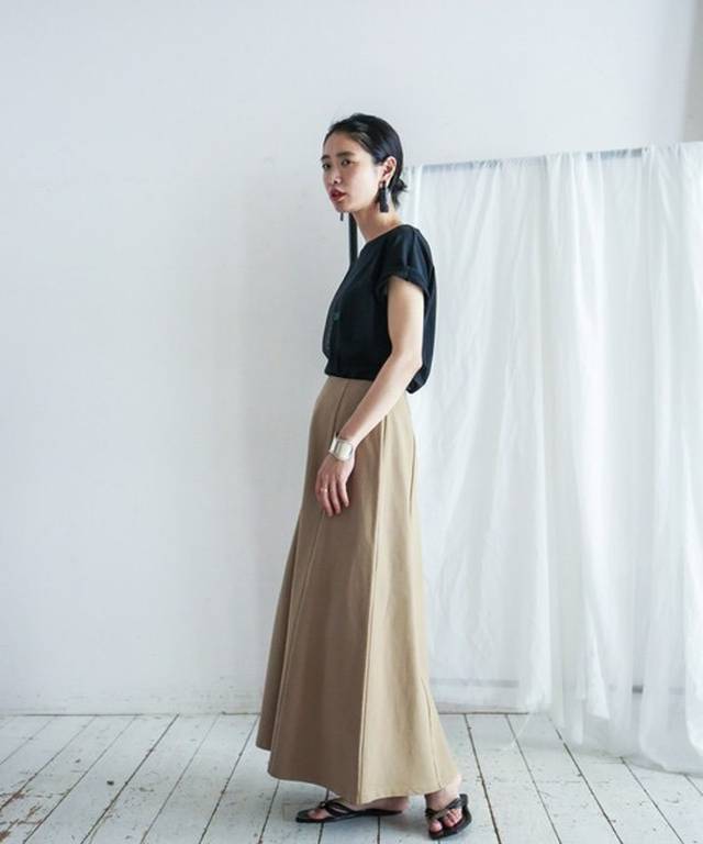 FIL DE FER - クロスループジャージ マキシ丈スカート ¥12,960（税込）