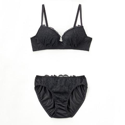 出所：しまむら公式オンラインストア レディース　ノンワイヤーブラジャー+ショーツ　3点セット【2024福袋】