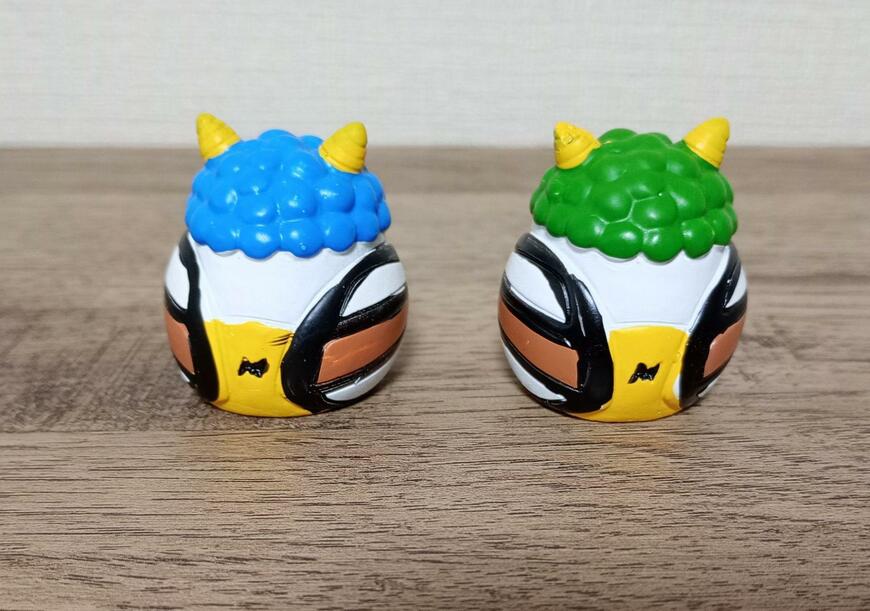 筆者撮影（キャンドゥ、リトルフレンド ツノ2本鬼 シマエナガ）