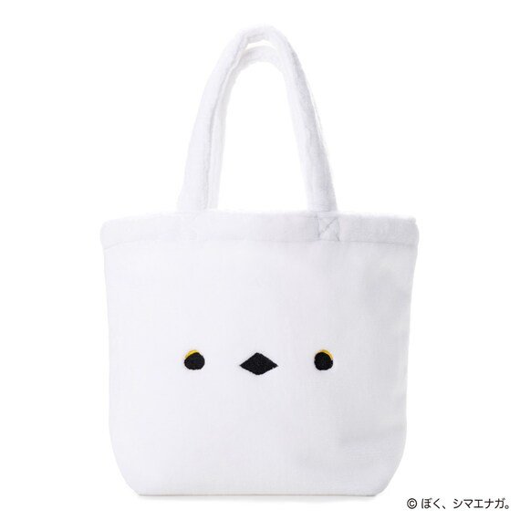 出所：ニトリ公式通販ニトリネット ぼく、シマエナガ。 ランチトート(ホワイト)