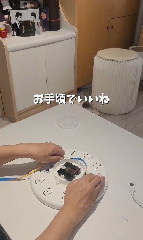【壁掛け時計DIY】IKEAの時計にテープライトを取り付けて光るインテリア時計にリメイク！