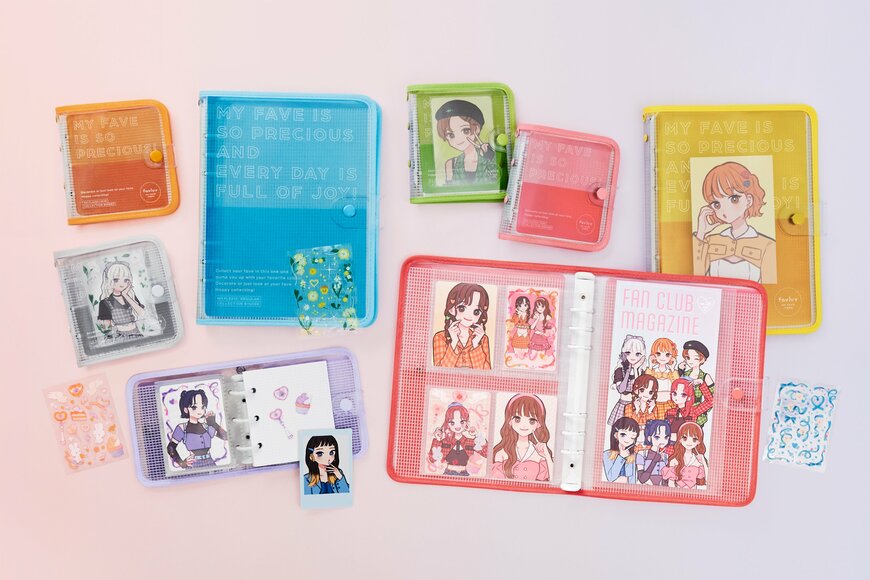出所：株式会社キングジム『推しをコレクション&デコレーションできる かわいく魅せる“推し活”アイテムシリーズ『favluv(ファブラブ)』登場 「コレクションバインダー」「デコレーションステッカー」発売』