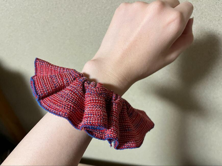 マクアケ、オートクチュールなシュシュ画像