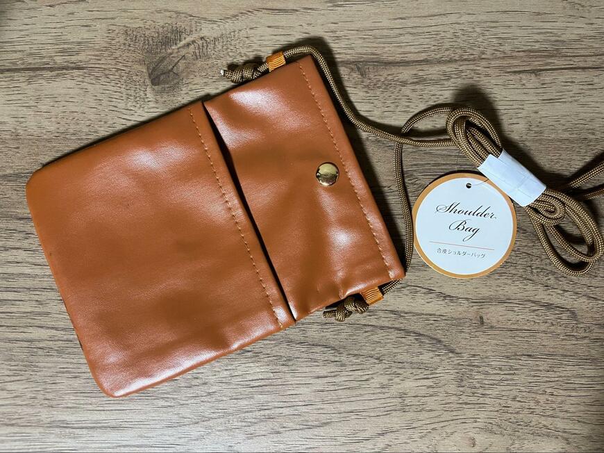 セリア、合皮ショルダーバッグ
