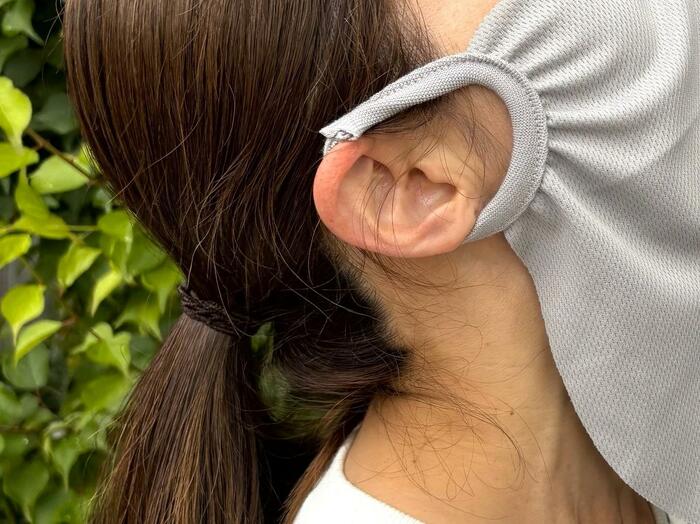 FACE COVER 日よけマスク　メッシュタイプ／gray