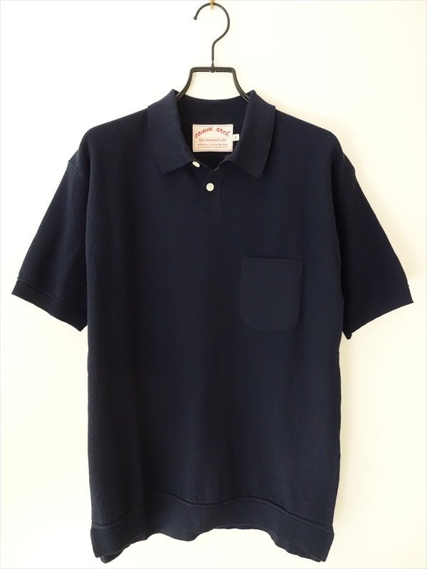 comm. Arch. - Knitted Polo in Moss Stitch ¥21,600（税込）