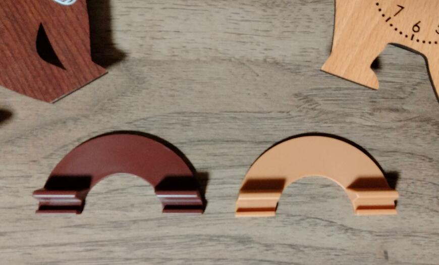 筆者撮影（セリア、置き時計 くま）