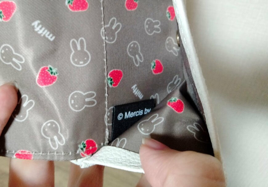 筆者撮影（宝島社、miffy カードが見やすい じゃばら式ミニ財布 BOOK）