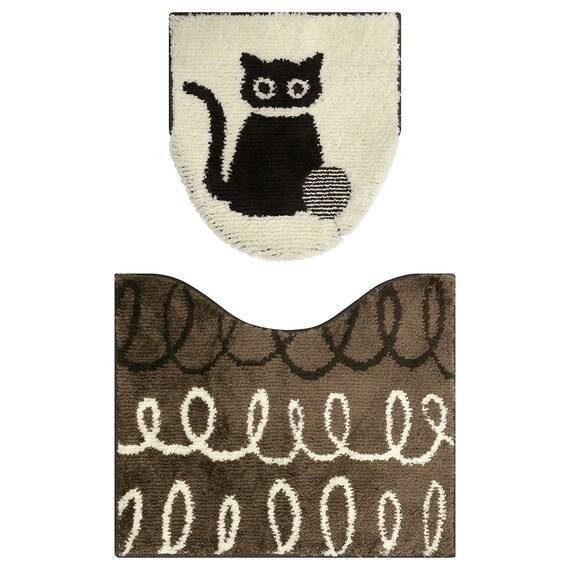 ニトリの北欧風デザインのトイレ2点セット　キャット商品画像