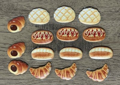 セリア、フレークシールぷくぷくウマのパン2号店商品画像