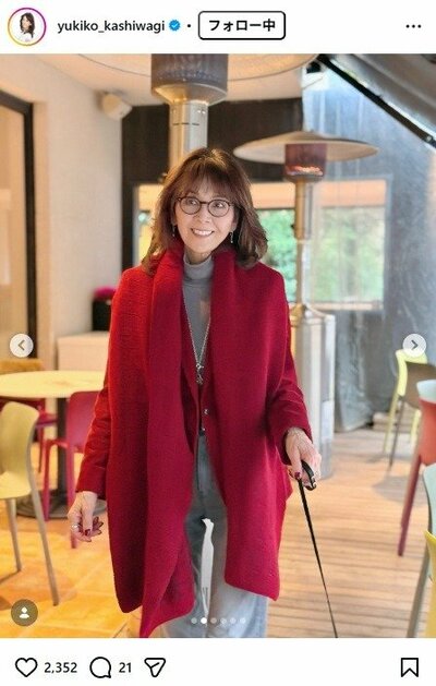 柏木由紀子のInstagram投稿