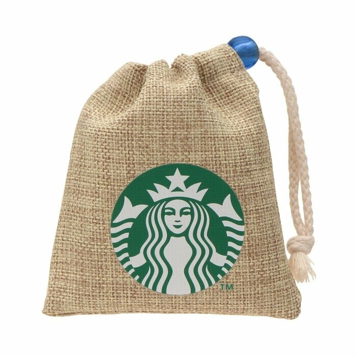 麻の巾着がおしゃれ