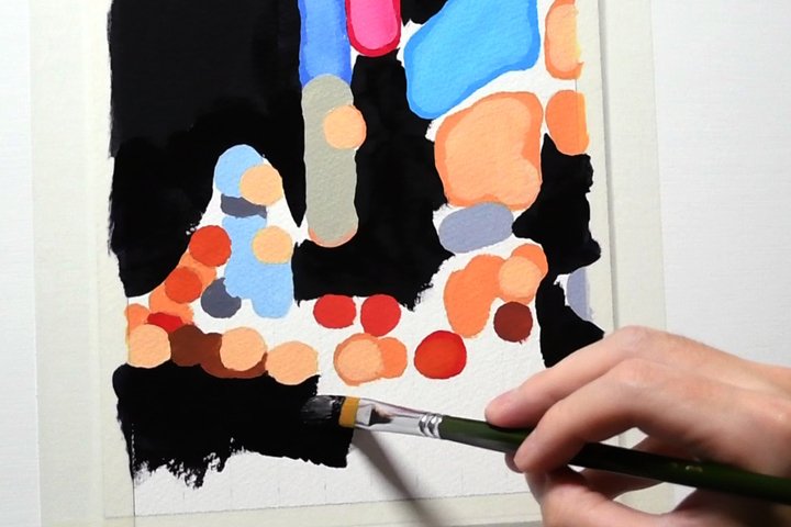 2時間40分で描いた「ぼやけた風景」　リアルすぎるアクリル画に11万いいね「裸眼で見た夜景」