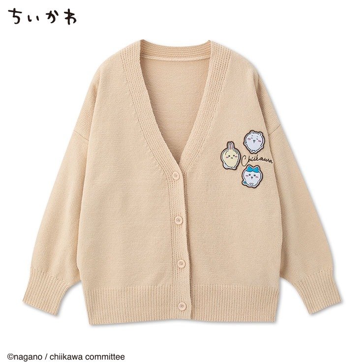 出所：しまむら公式　レディース ニットカーディガン（ちいかわ）