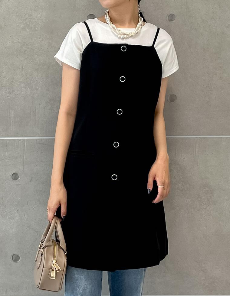 [神山まりあさん着用]フロントボタンキャミチュニック