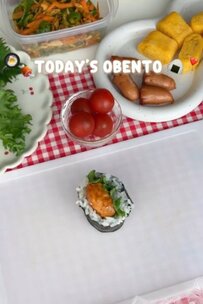 【簡単海苔巻き弁当】冷凍食品の「からあげチキン」をアレンジした愛妻弁当が話題！