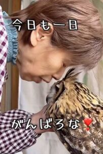 「今日も頑張ろうな」おばあちゃんとフクロウの優しい「会話」に癒される人が続出