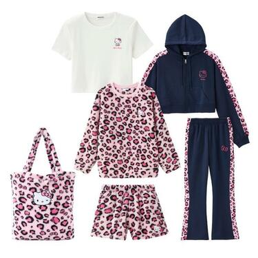平成！？しまむらに「ハローキティのアパレル福袋」が登場！ヒョウ柄で
