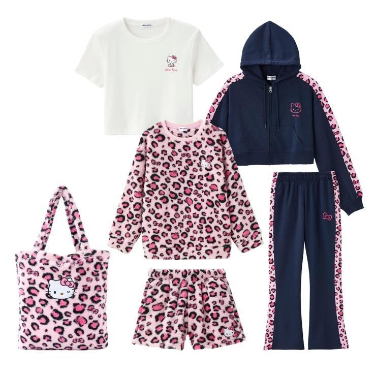 出所：しまむらパーク レディース　ハッピーバッグ　6点セット（HELLO KITTY）・ピンク 210