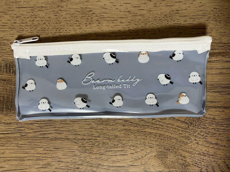 キャンドゥ、ペンケース　シマエナガ柄