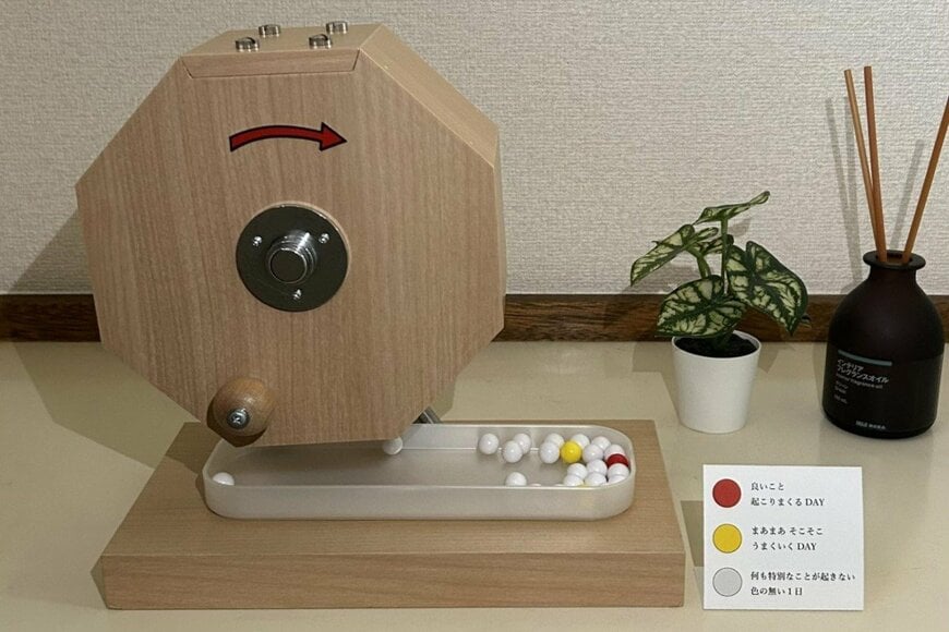ガラガラ抽選機を使った占いマシン