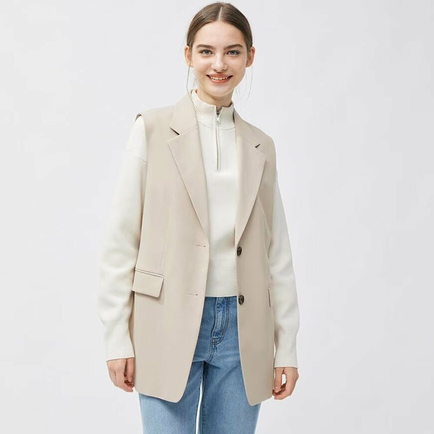 GU公式オンラインストア「オーバーサイズテーラードベスト」