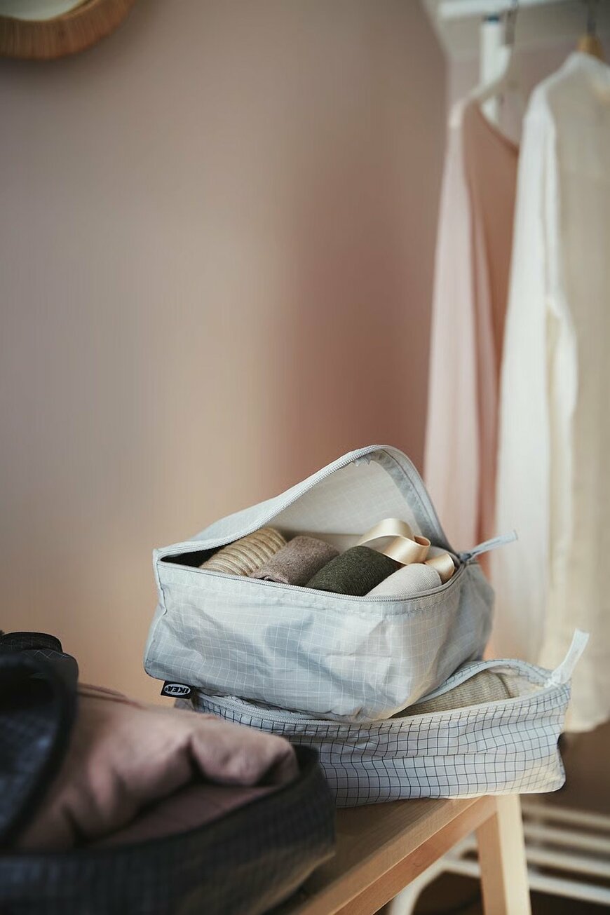 イケア公式　RENSARE レンサレ 衣類用バッグ 3点セット