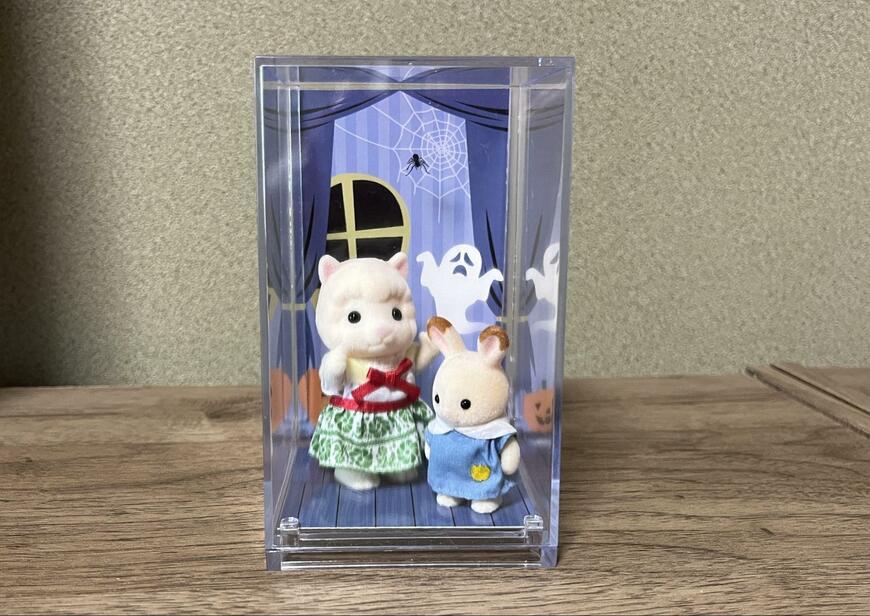 セリア、M-05547 HW背景付き ディスプレイボックス YX