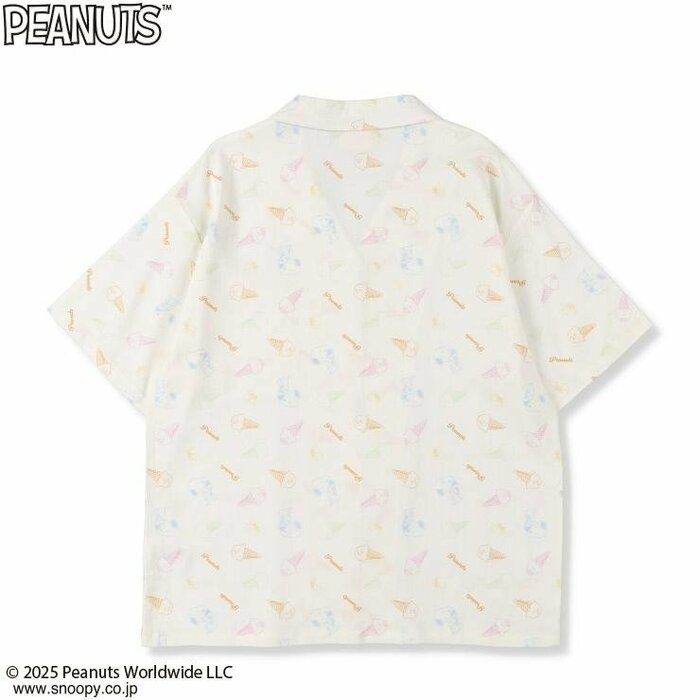 しまむら「スヌーピーレディースシャツ（アイスクリーム）」