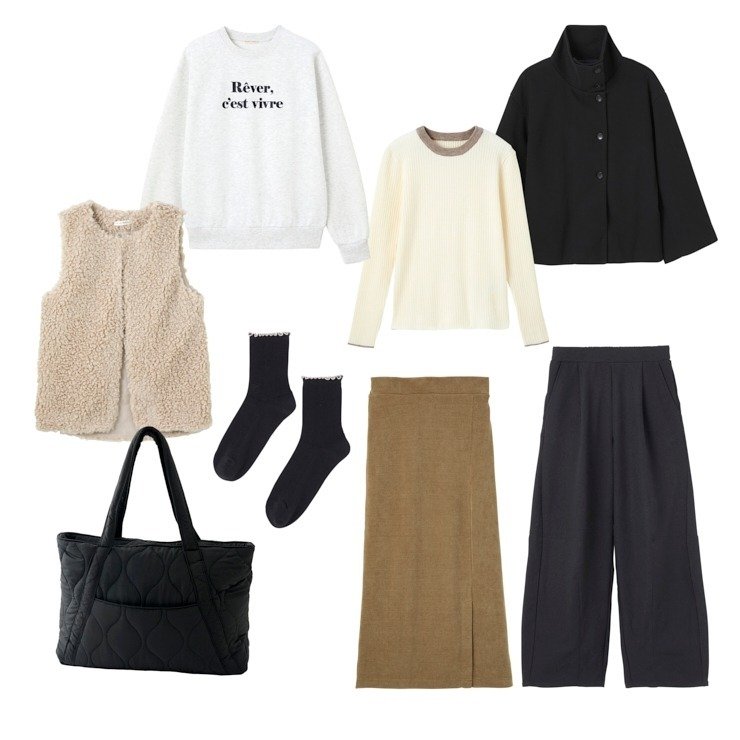 出所：しまむらパーク　レディース　ハッピーバッグ　8点セット（yumi×陽）